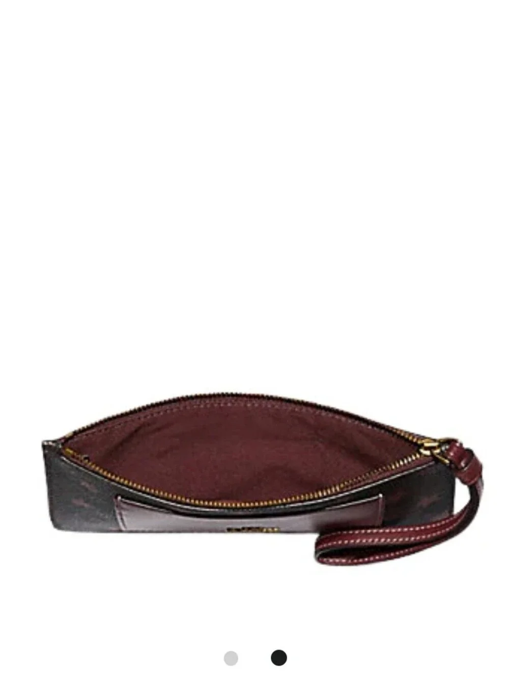 COACH F37564 Zip Top Wallet In Signature Canvas With Pop Star Print NWT